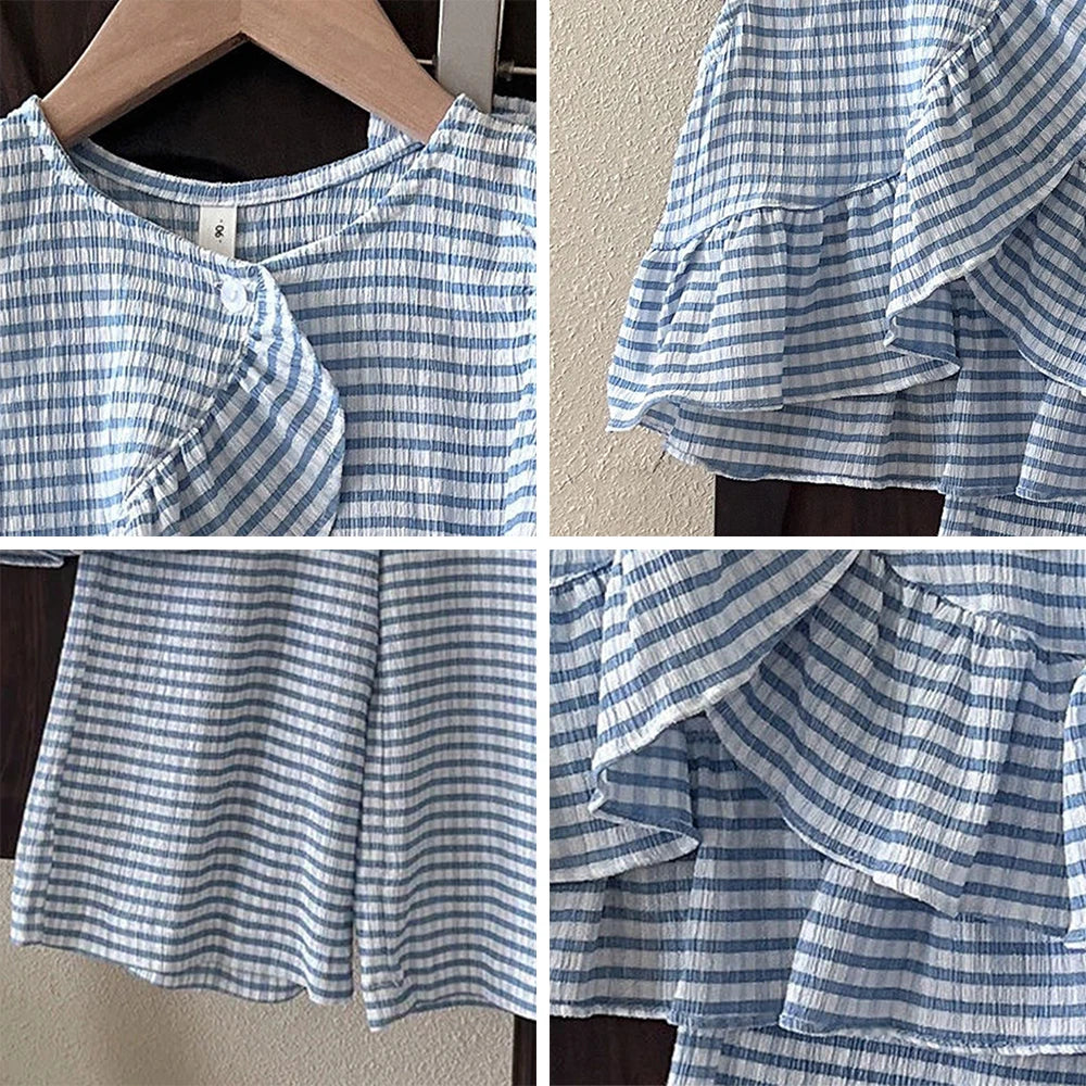 סט פסים קייצי לילדות דגם - סטרייפ