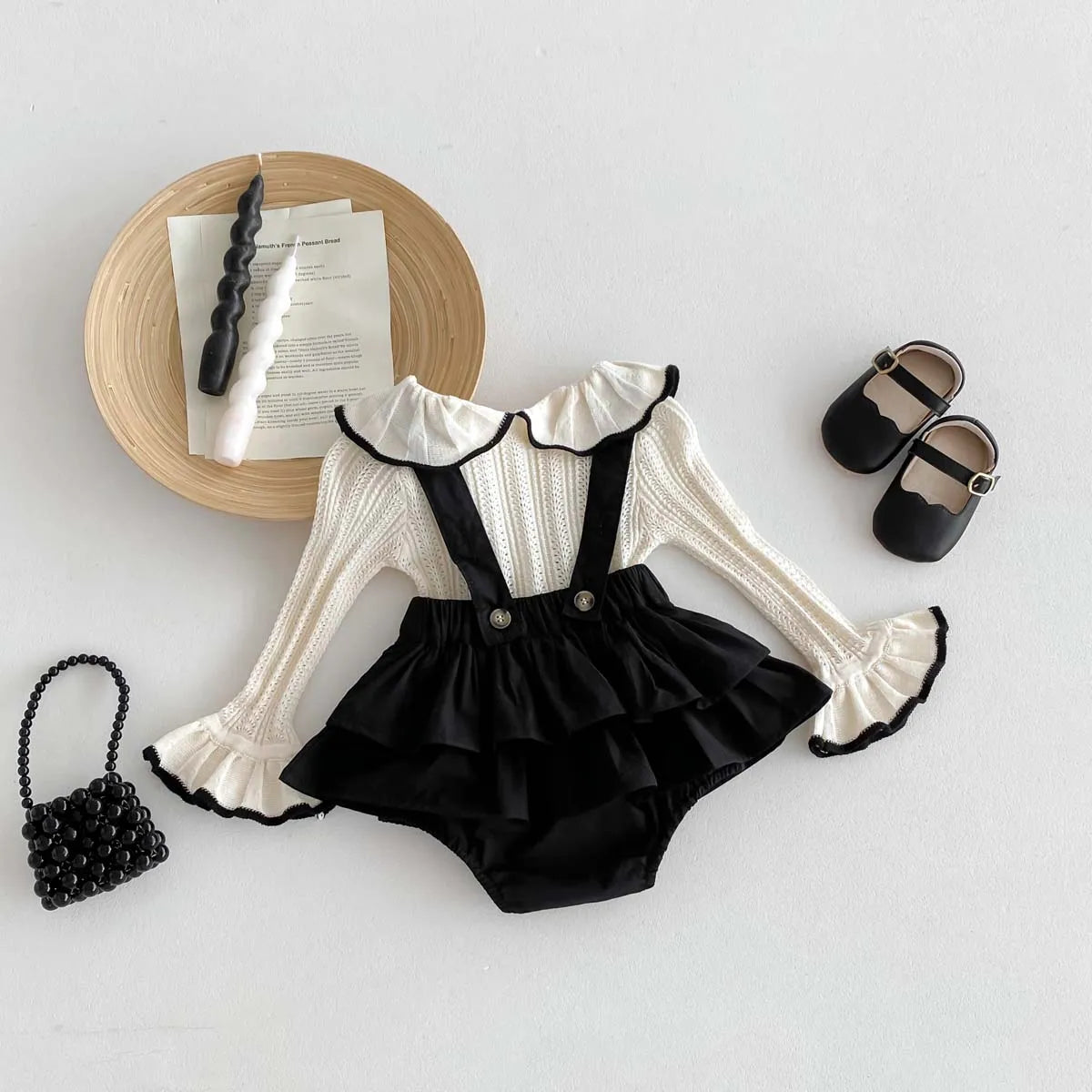 סט חורף לבנות דגם - אמה