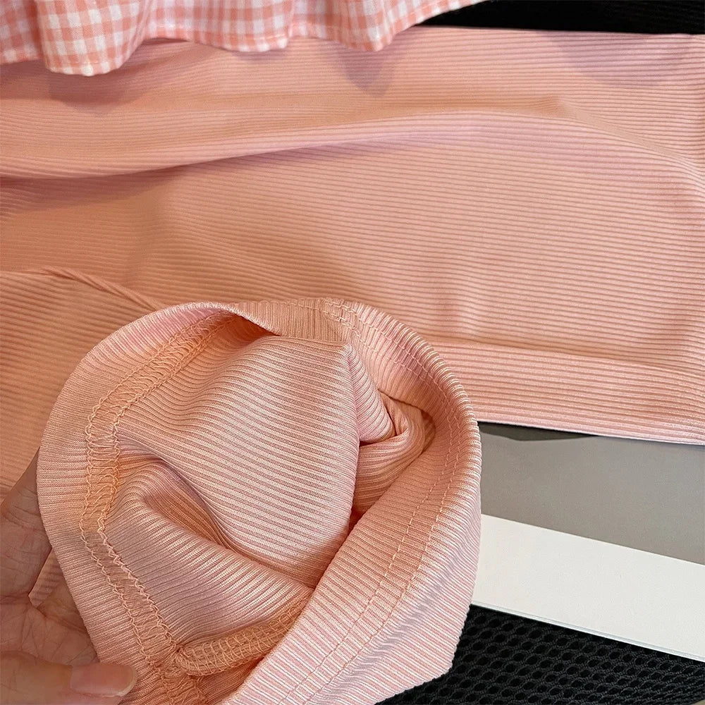 סט משובץ לילדות דגם - מאיה