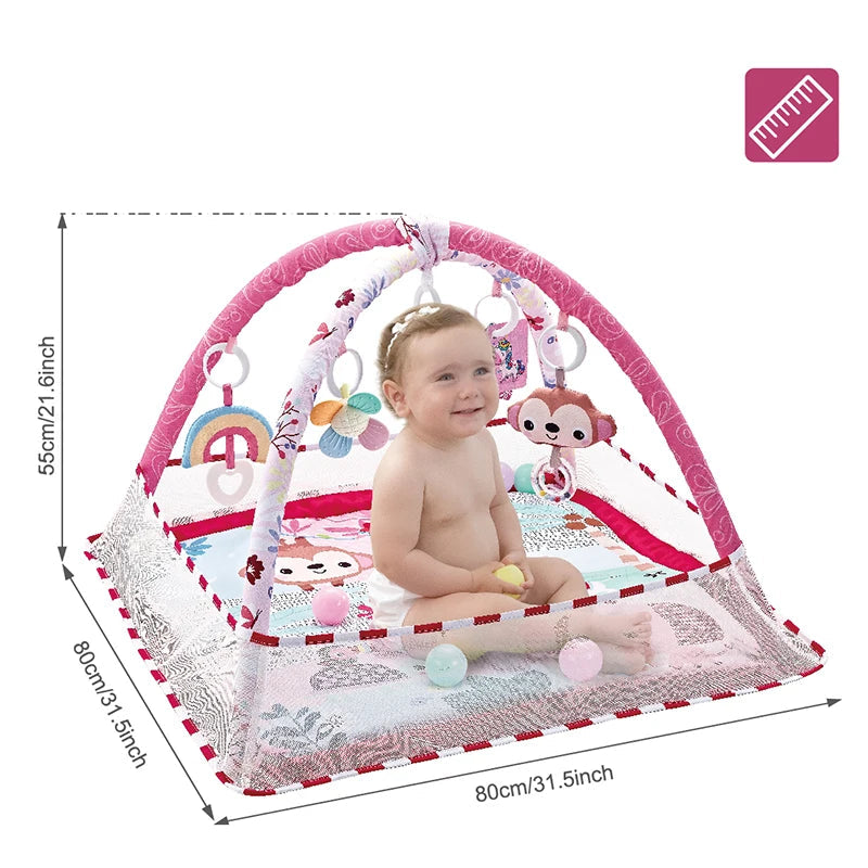 משטח פעילות לתינוק עם קשת צעצועים  דגם - מיני ג’ים