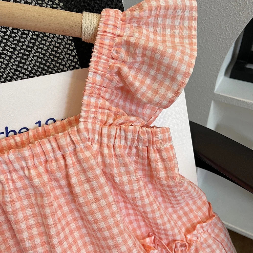 סט משובץ לילדות דגם - מאיה