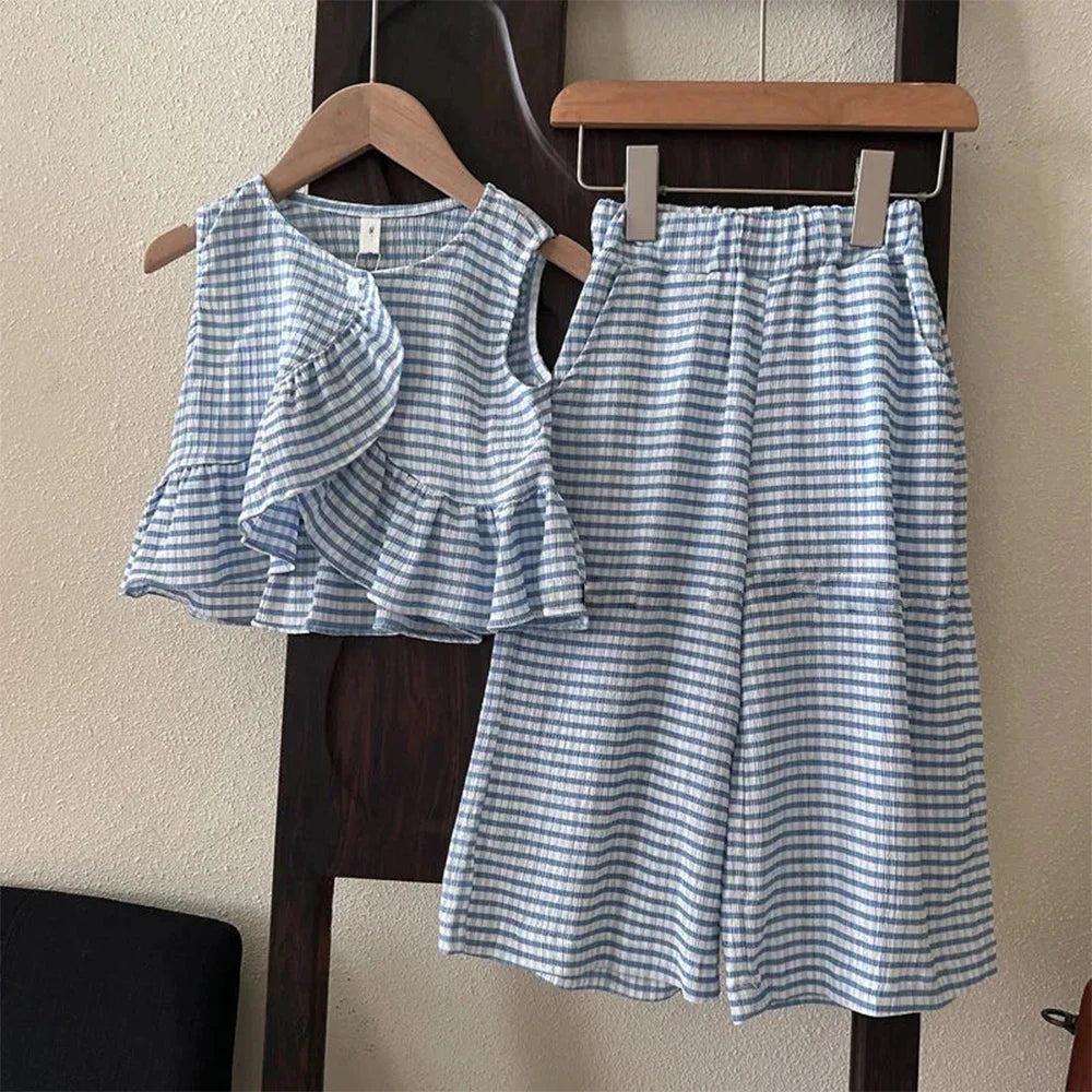 סט פסים קייצי לילדות דגם - סטרייפ