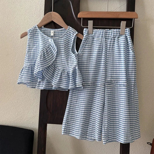 סט פסים קייצי לילדות דגם - סטרייפ